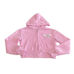 Firehouse Pink Bow with Teddy Sweatshirt-Light Pink