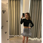 If So Houndstooth Skirt