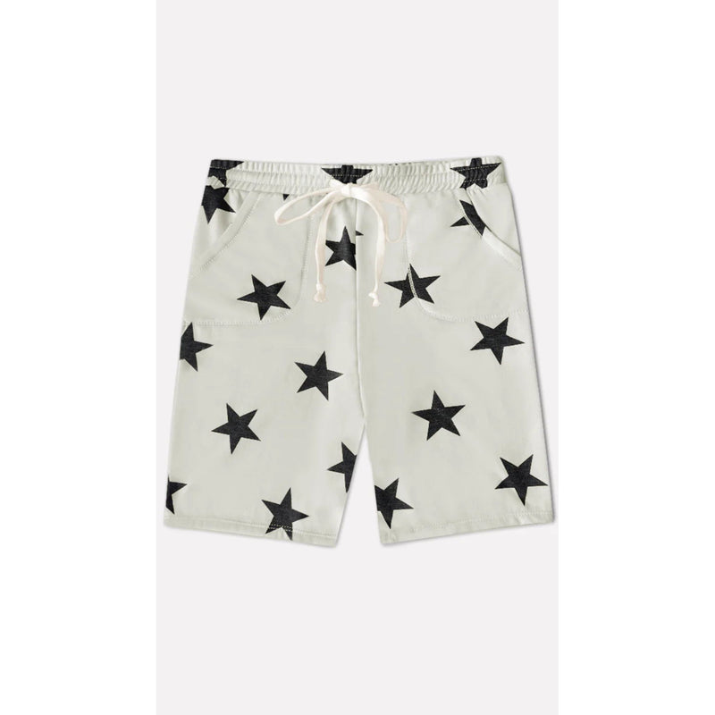 Pixielane Board Short Taupe Black Stars