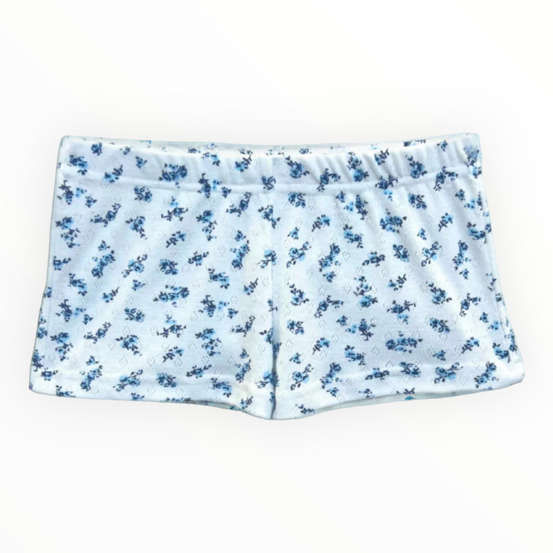 Katie J Marina Short- Baby Blue Ditsy