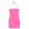 Katie J Kendall Dress Neon Pink