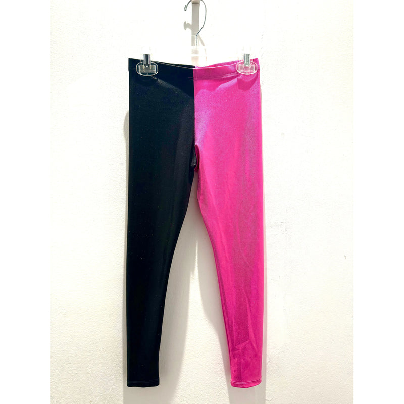 Les Tout Petits Hot Pink / Black 2Tone Legging