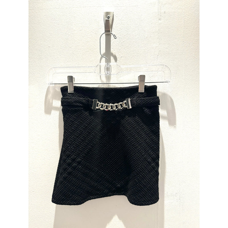 Les Tout Petits Metallic Diamond Banded Skirt/Chain