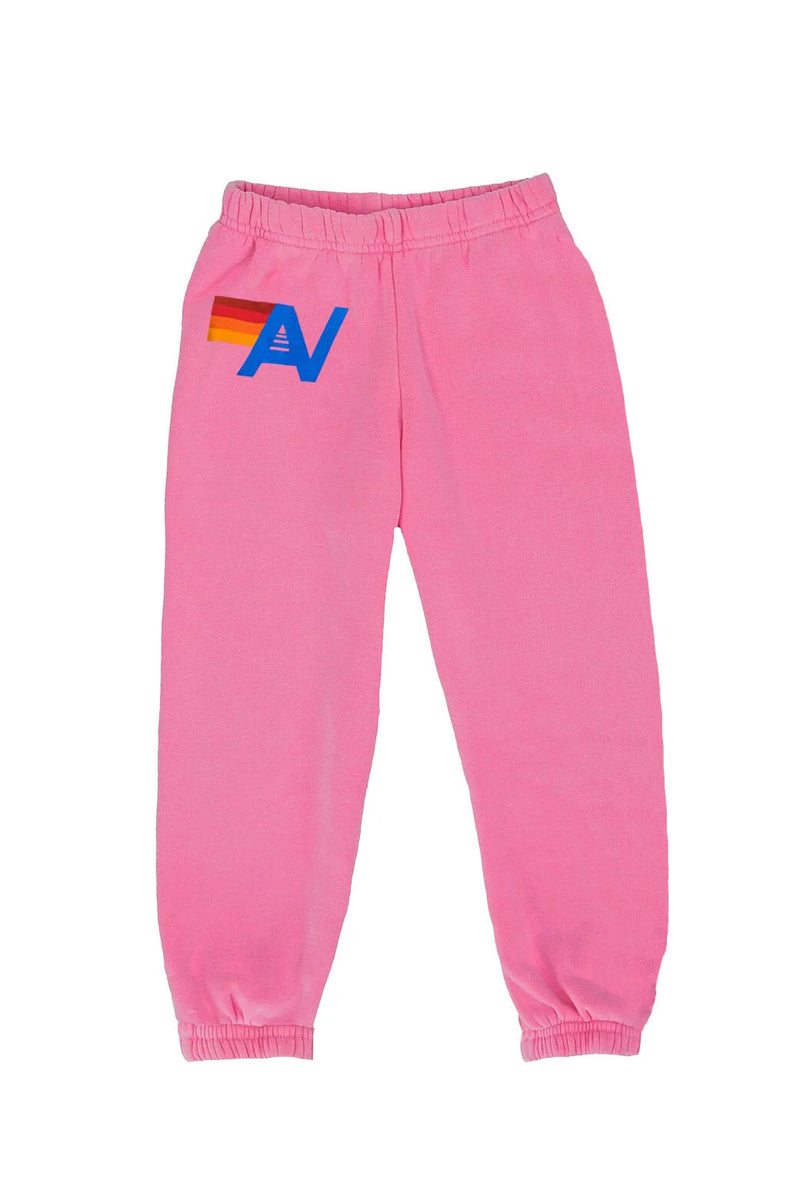 Aviator Nation Logo Sweatpants-Neon Pink