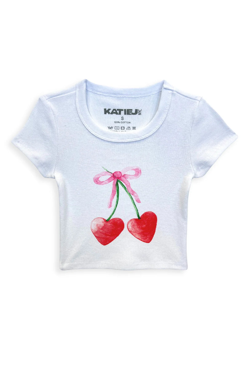 Katie J Cherry Bow Tee