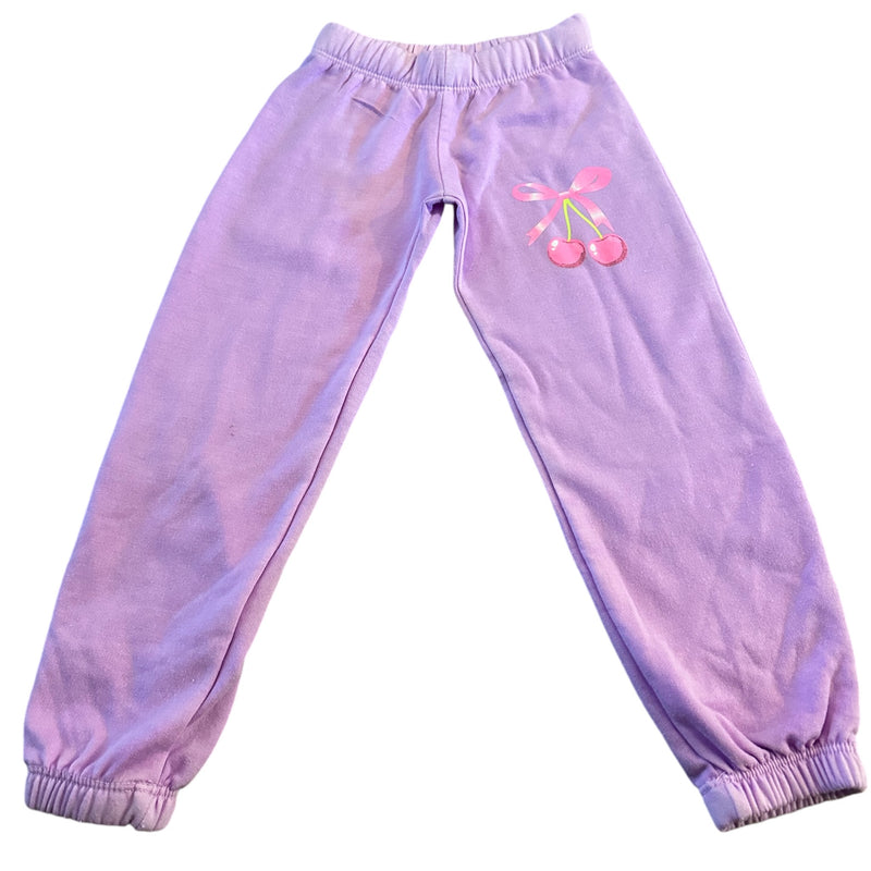 Firehouse Cherry Bow Sweatpants - Neon Grape